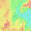 Alegre topographic map, elevation, terrain