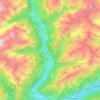 Mörtschach topographic map, elevation, terrain