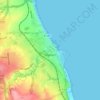 Seaham topographic map, elevation, terrain