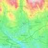 Bury topographic map, elevation, terrain