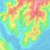 Beyoğlu topographic map, elevation, terrain