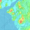 Arnside & Silverdale National Landscape topographic map, elevation, terrain