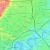 City Of Bayswater topographic map, elevation, terrain