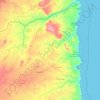 Cabo Delgado Province topographic map, elevation, terrain