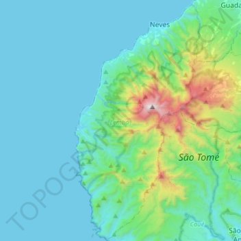 Lembá topographic map, elevation, terrain