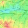 The Hill topographic map, elevation, terrain