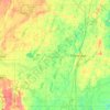 Isanti County topographic map, elevation, terrain