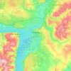 喀山 topographic map, elevation, terrain