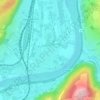 Pfalzel topographic map, elevation, terrain