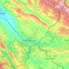 Dimitrovgrad Municipality topographic map, elevation, terrain