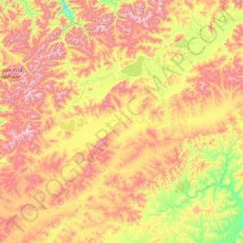 Багдаринское сельское поселение topographic map, elevation, terrain
