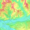 Champvert topographic map, elevation, terrain