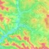 Porte-de-Benauge topographic map, elevation, terrain