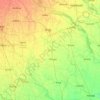 Rangpur District topographic map, elevation, terrain