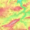 Mozet topographic map, elevation, terrain