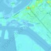 Al Bateen topographic map, elevation, terrain