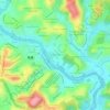Independência topographic map, elevation, terrain