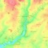 Much Hadham topographic map, elevation, terrain