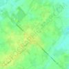 Woesten topographic map, elevation, terrain