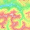Villar-d'Arêne topographic map, elevation, terrain