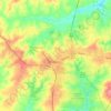 Pinehurst topographic map, elevation, terrain