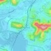 Gosford topographic map, elevation, terrain