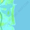 Salonika topographic map, elevation, terrain