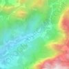 Rio Caxixe topographic map, elevation, terrain