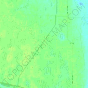C-57 topographic map, elevation, terrain