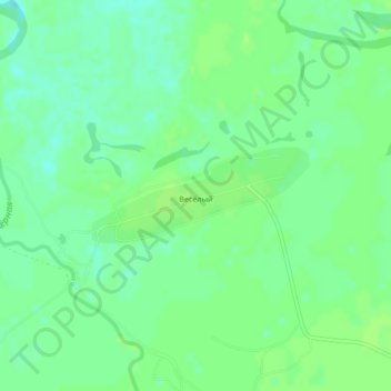 Весёлый topographic map, elevation, terrain