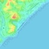 Praia de Armação topographic map, elevation, terrain