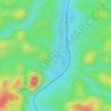 Oyapock topographic map, elevation, terrain