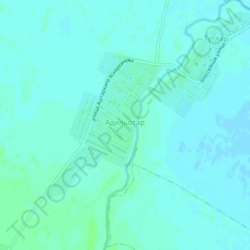 Адильотар topographic map, elevation, terrain