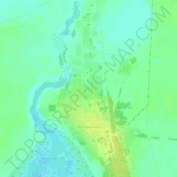 Натальино topographic map, elevation, terrain