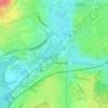 Dijle topographic map, elevation, terrain