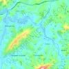 Rio Baependi topographic map, elevation, terrain