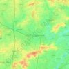 Kanaal Roeselare-Leie topographic map, elevation, terrain
