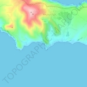 Roter Strand topographic map, elevation, terrain