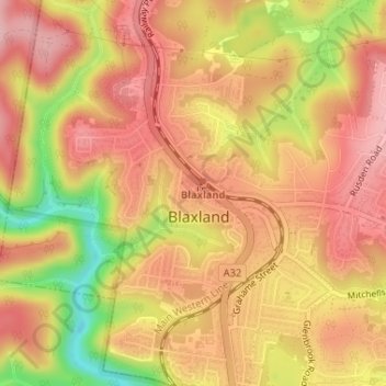 Outrim Park topographic map, elevation, terrain