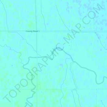 Tongue River topographic map, elevation, terrain