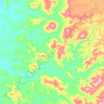 Ульма topographic map, elevation, terrain