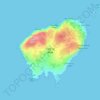 Calf of Man topographic map, elevation, terrain