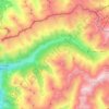 Langtauferer Tal - Vallelunga topographic map, elevation, terrain