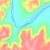 Brazos River topographic map, elevation, terrain