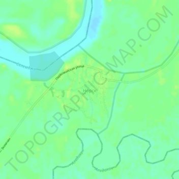 Норск topographic map, elevation, terrain