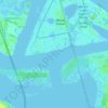 Dame Point-Fulton Cut Off topographic map, elevation, terrain