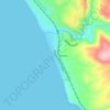 Jalama Beach County Park topographic map, elevation, terrain