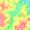 Ribeirão Santa Bárbara topographic map, elevation, terrain