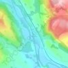 Auldgirth topographic map, elevation, terrain