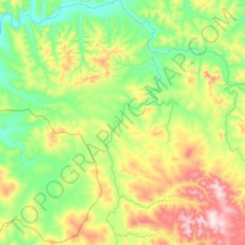 Огоджа topographic map, elevation, terrain